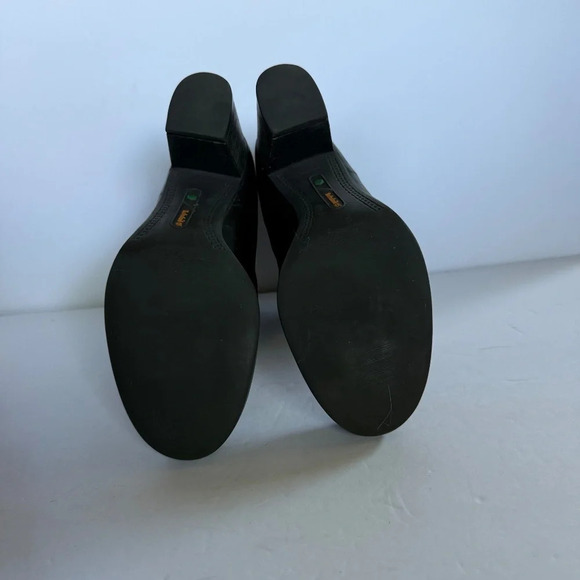 Timberland Atlantic Heights Black Leather Chelsea Boots Block Heel Size 8 - Picture 7 of 12